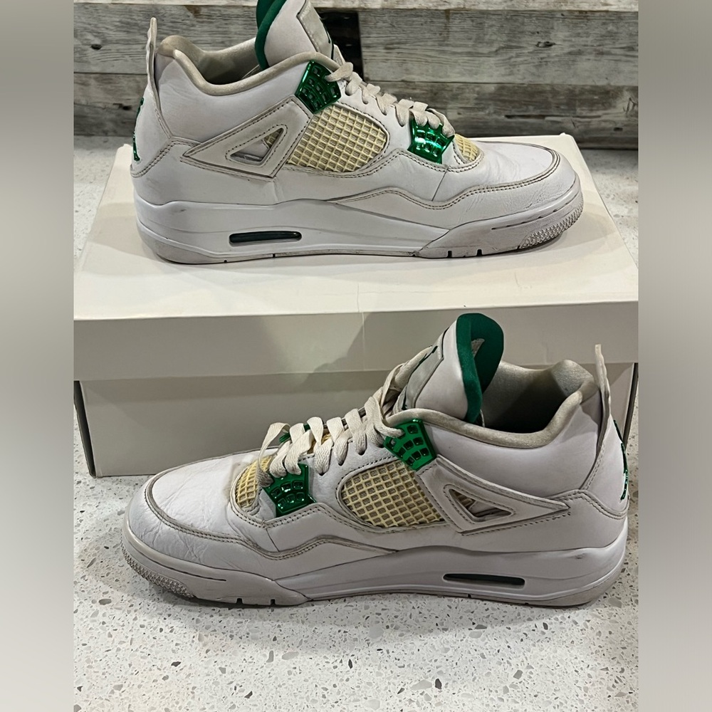 Used Air Jordan 4 Retro 'Green Metallic'